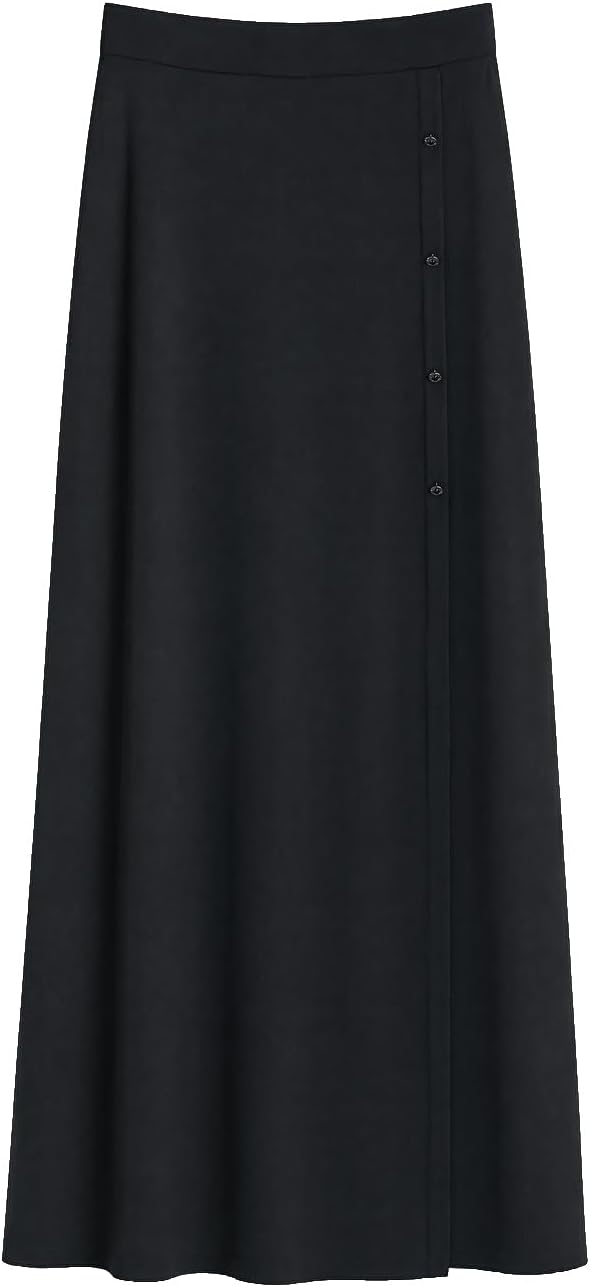 سعر ومواصفات LC WAIKIKI Elastic Waist Button Detail Skirt 48 Black (B0HKTJWLJY) على Amazon EG