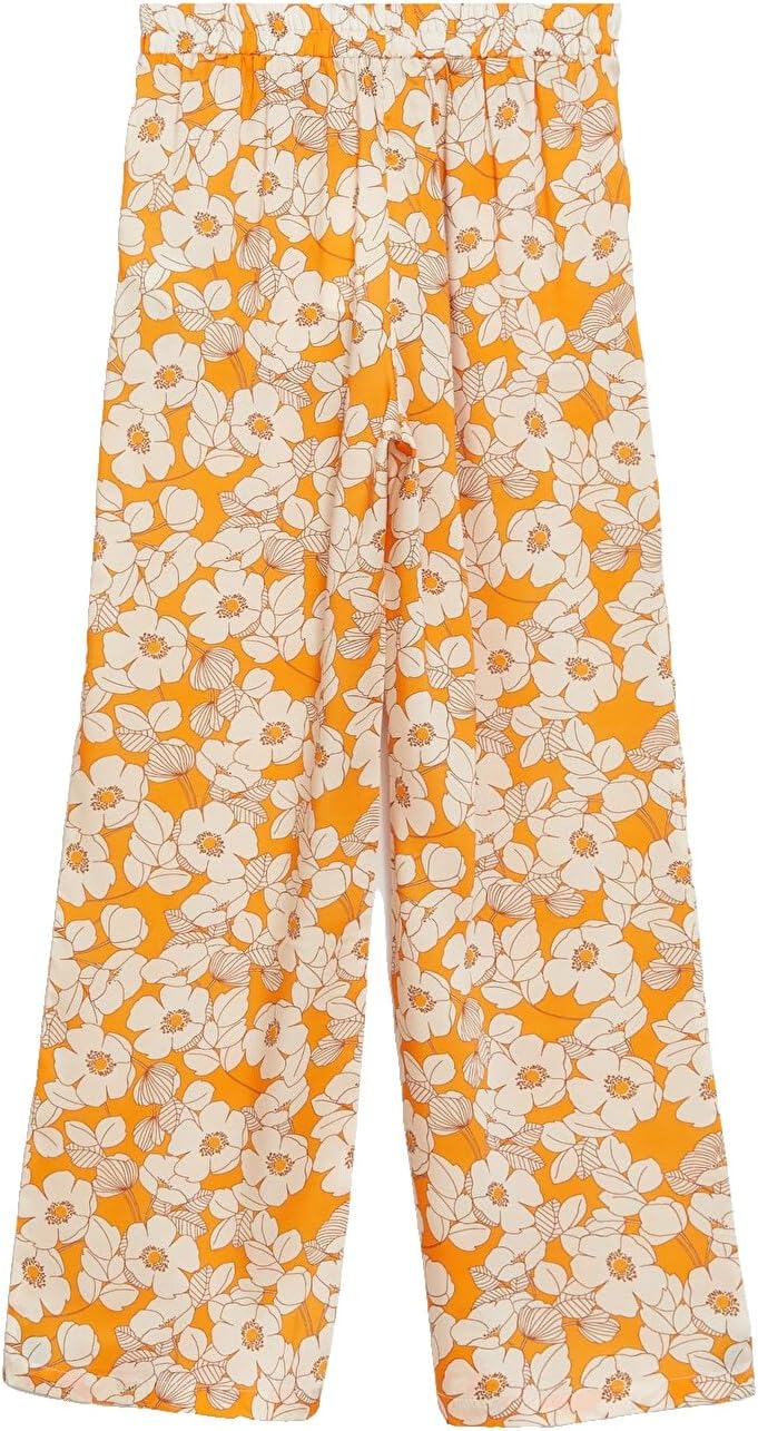 سعر ومواصفات LC WAIKIKI Elastic Waist Floral Wide Leg Women'S Trousers 36 Ecru (B0HKTQQLML) على Amazon EG