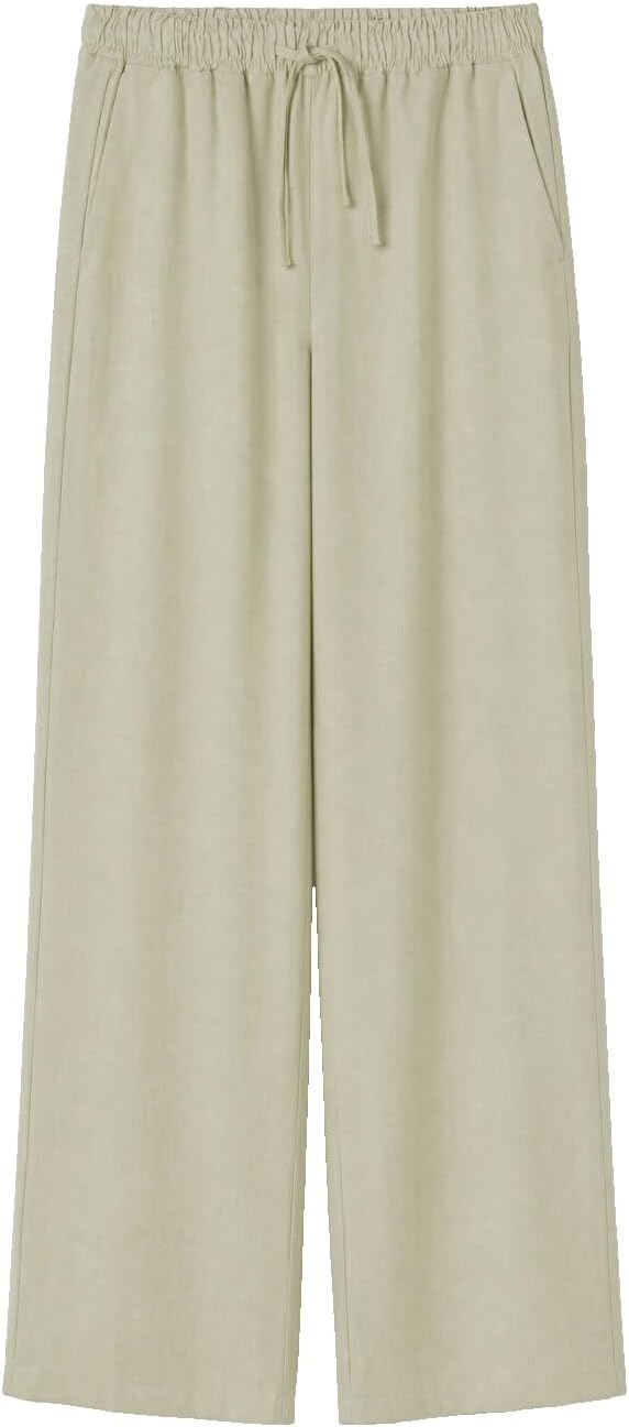 سعر ومواصفات LC WAIKIKI Elastic Waist Linen Blend Women's Trousers (B0HJT1RRJ1) على Amazon EG