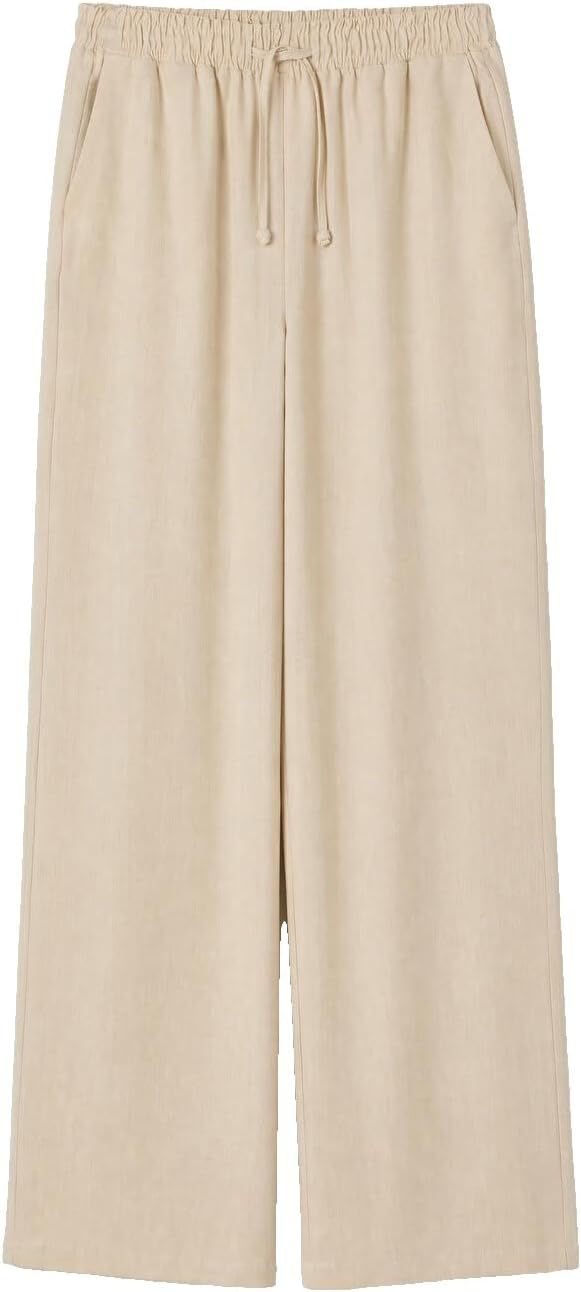 سعر ومواصفات LC WAIKIKI Elastic Waist Linen Blend Women's Trousers (B0HJW8JTVW) على Amazon EG
