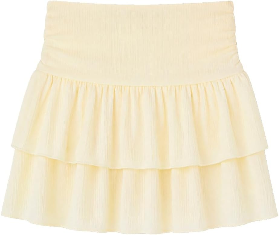 سعر ومواصفات LC WAIKIKI Elastic Waist Textured Layered Skort Xs Yellow (B0HKTCZG6W) على Amazon EG