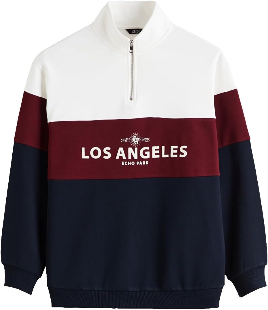 سعر ومواصفات LC WAIKIKI Funnel Neck Color Block Men'S Sweatshirt Xl White (B0HKTJCKW1) على Amazon EG