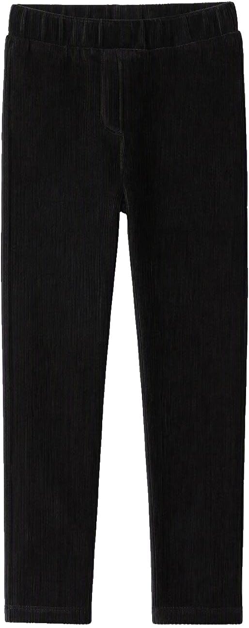 سعر ومواصفات LC WAIKIKI Girls' Elastic Waist Ribbed Velvet Leggings 5-6 Years Black (B0HKTTQDW4) على Amazon EG