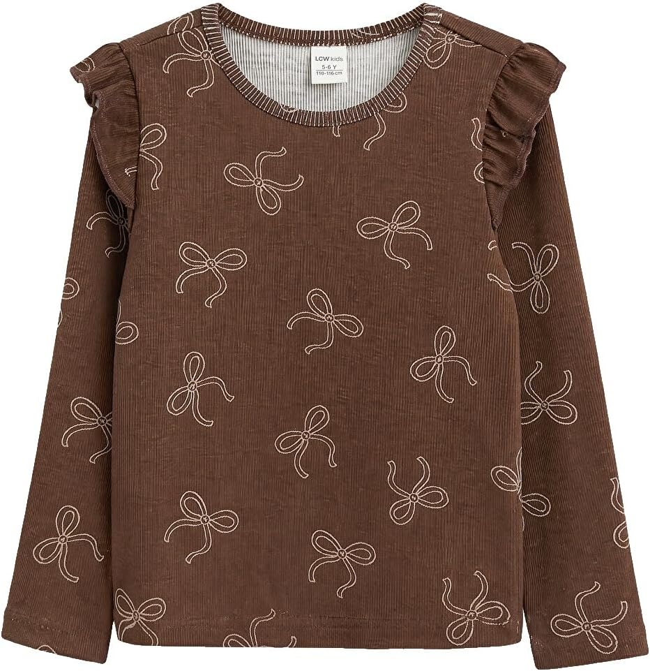 سعر ومواصفات LC WAIKIKI Girls Patterned Ruffled Girls' T-Shirt (B0HKSYH19P) على Amazon EG