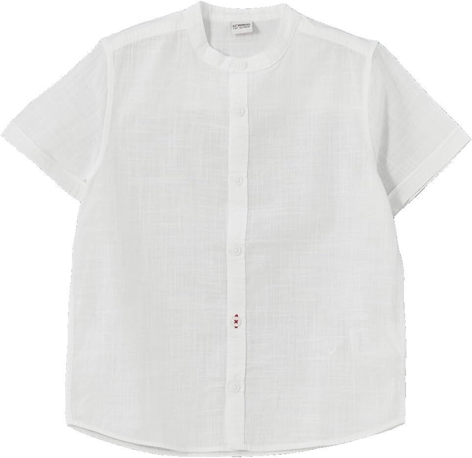 سعر ومواصفات LC WAIKIKI Grandad Collar Boys' Shirt 10-11 Years White (B0HKSWYJCJ) على Amazon EG