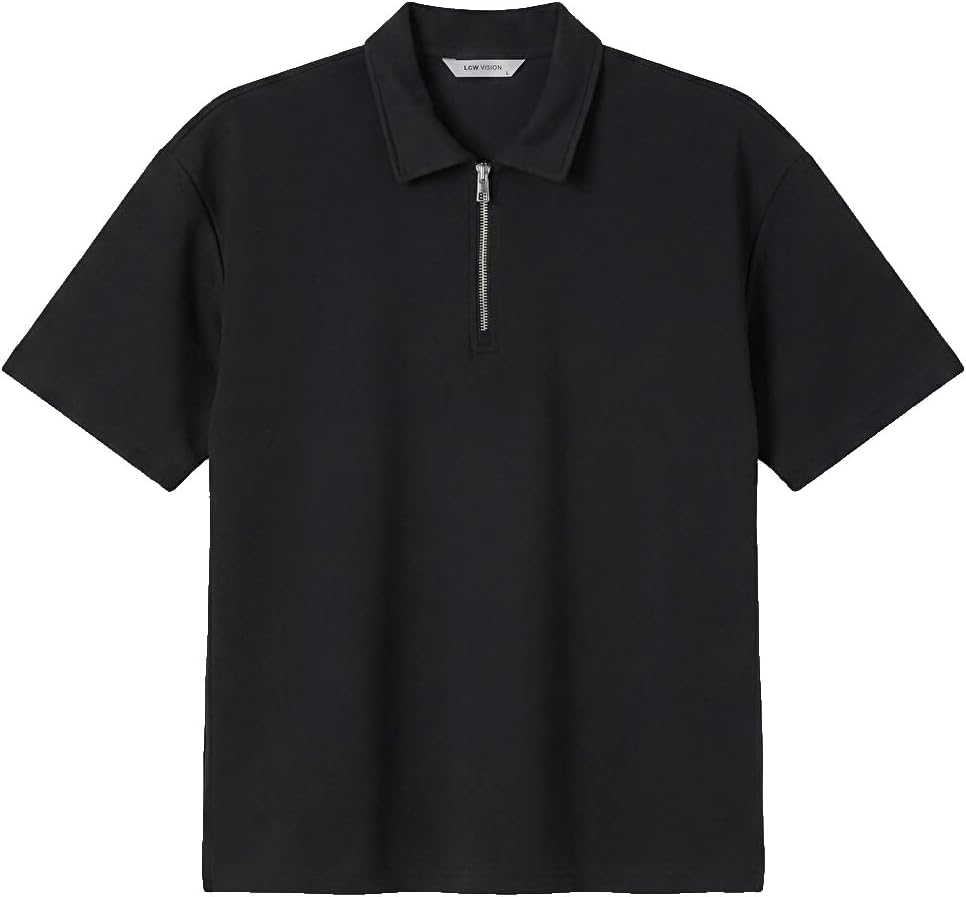 سعر ومواصفات LC WAIKIKI Half-Zip Polo Collar Men'S T-Shirt Xl Black (B0HKTJ8ZNR) على Amazon EG