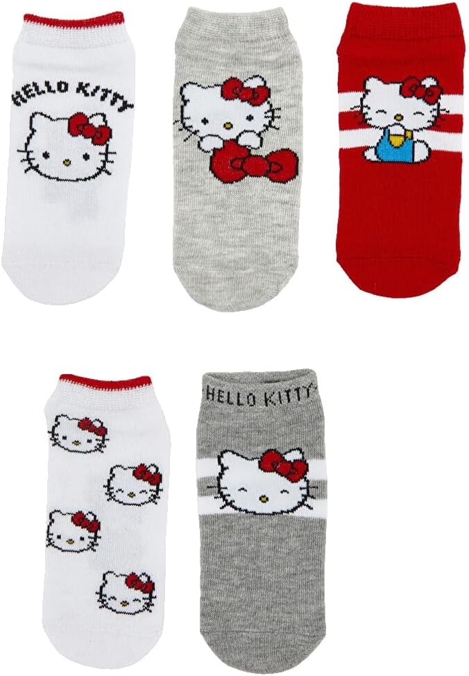 سعر ومواصفات LC WAIKIKI Hello Kitty Patterned Girls' Trainer Socks 5 Pack 36-38 White (B0HKSSTQL8) على Amazon EG