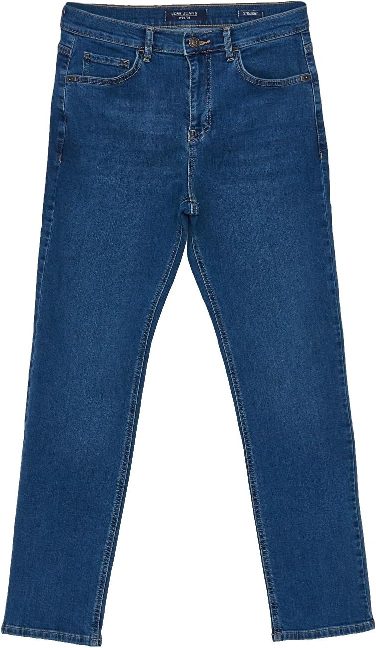 سعر ومواصفات LC WAIKIKI High Waisted Straight Fit Women'S Jeans 30 Indigo (B0HKT36KFD) على Amazon EG