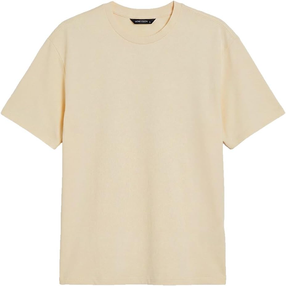 سعر ومواصفات LC WAIKIKI Loose Fit Fluid Fabric T-Shirt /04 2Xl Beige (B0HKT5YD1S) على Amazon EG