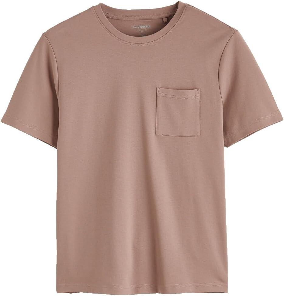 سعر ومواصفات LC WAIKIKI Men'S Crew Neck T-Shirt S65424Z8-ZNJ-1 (B0HKT33QW5) على Amazon EG