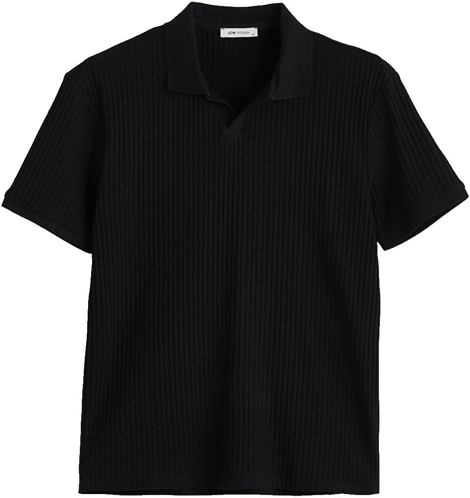 سعر ومواصفات LC WAIKIKI Men'S Polo Neck T-Shirt M Black (B0HKT8DVYD) على Amazon EG