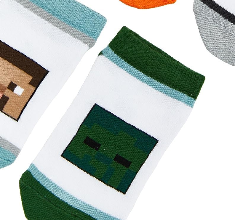سعر ومواصفات LC WAIKIKI Minecraft Patterned Boys' Trainer Socks 5 Pack 30-33 Mix (B0HKSX1LQJ) على Amazon EG