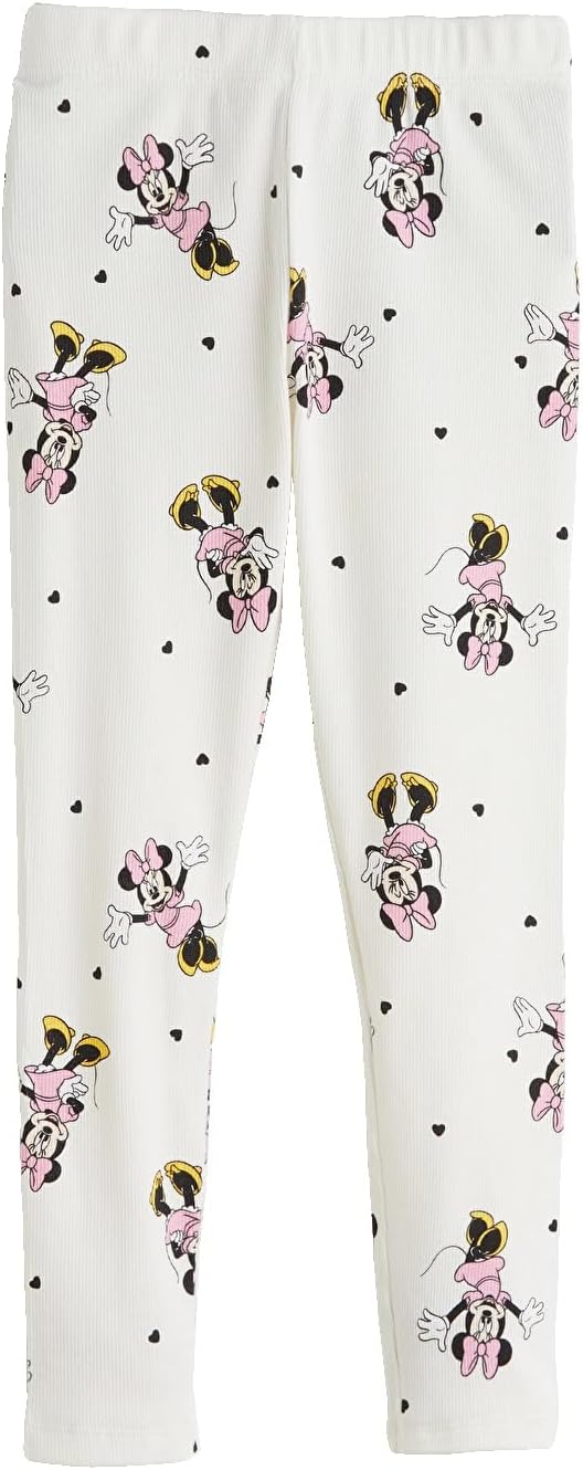سعر ومواصفات LC WAIKIKI Minnie Mouse Printed Girls' Ribbed Leggings 5-6 Years Ecru (B0HKTWHVSD) على Amazon EG