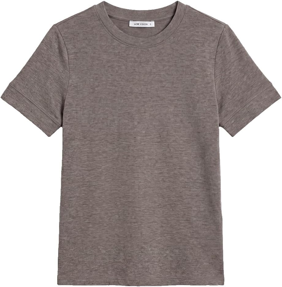 سعر ومواصفات LC WAIKIKI Modal Blend Women'S T-Shirt L Brown (B0HKSYXHP2) على Amazon EG