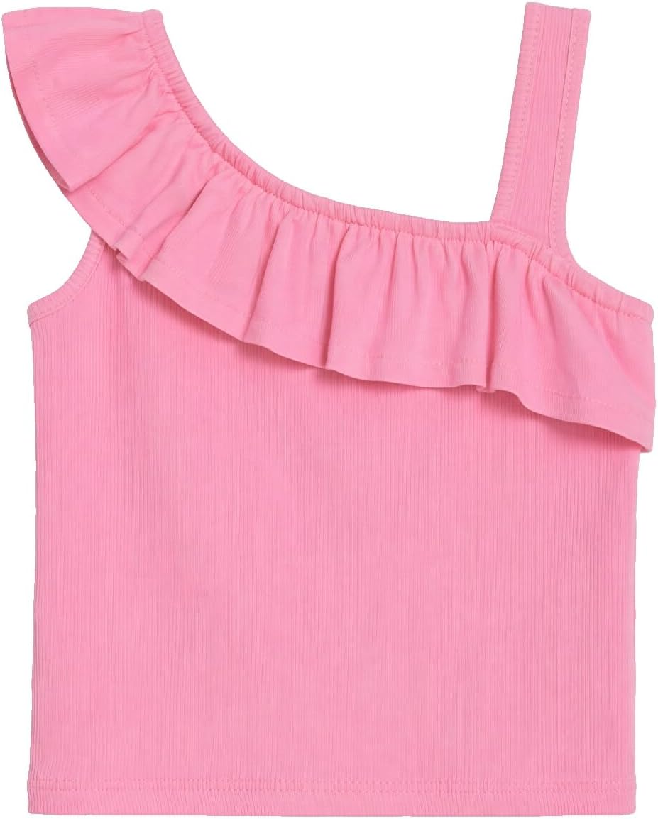 سعر ومواصفات LC WAIKIKI One Shoulder Ruffled Girls' Tank Top (B0HKSS1YVT) على Amazon EG