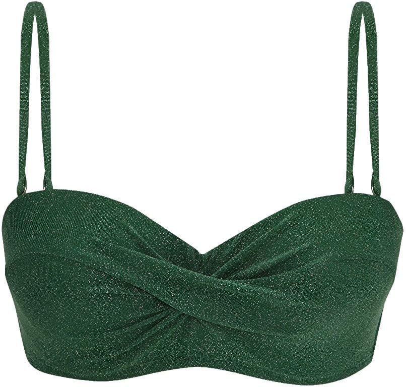 سعر ومواصفات LC WAIKIKI Padded Wire-Free Women'S Bikini Top With Plain Sequins 85B Green (B0HKT9GYJ8) على Amazon EG