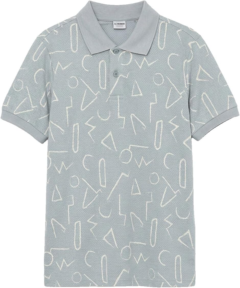 سعر ومواصفات LC WAIKIKI Patterned Armure Polo Collar Boys' T-Shirt 10-11 Years Grey (B0HKT5L7L7) على Amazon EG