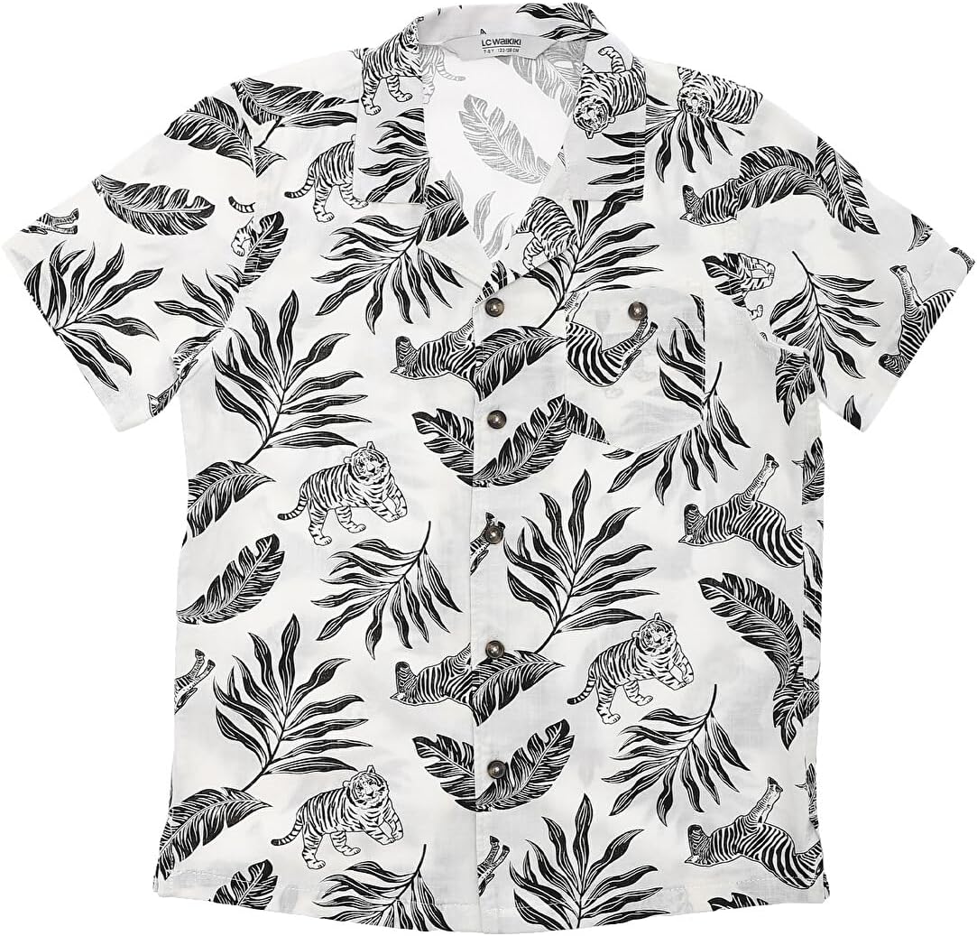 سعر ومواصفات LC WAIKIKI Patterned Short Sleeve Boys' Shirt (B0HJWBMXJC) على Amazon EG