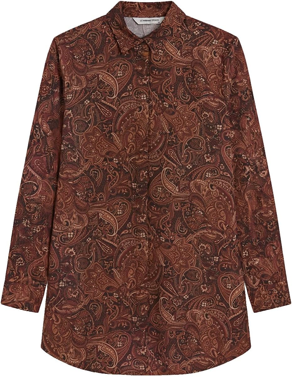 سعر ومواصفات LC WAIKIKI Patterned Women'S Shirt Tunic 40 Brown W6CH43Z8-LQY-40-8685006207893 (B0HKTDPS6C) على Amazon EG