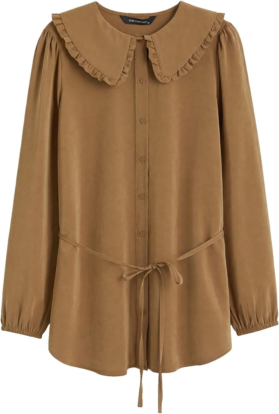 سعر ومواصفات LC WAIKIKI Peter Pan Collar Modal Blended Women'S Shirt Tunic 40 Brown (B0HKTJHDH5) على Amazon EG