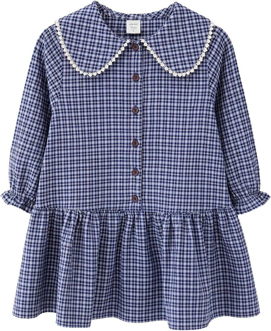 سعر ومواصفات LC WAIKIKI Peter Pan Collar Plaid Girl Gabardine Dress 4-5 Years Navy (B0HKTW5GKS) على Amazon EG