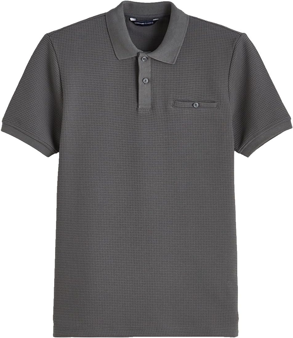 سعر ومواصفات LC WAIKIKI Polo Collar Men'S T-Shirt S Grey (B0HKSWJNFL) على Amazon EG
