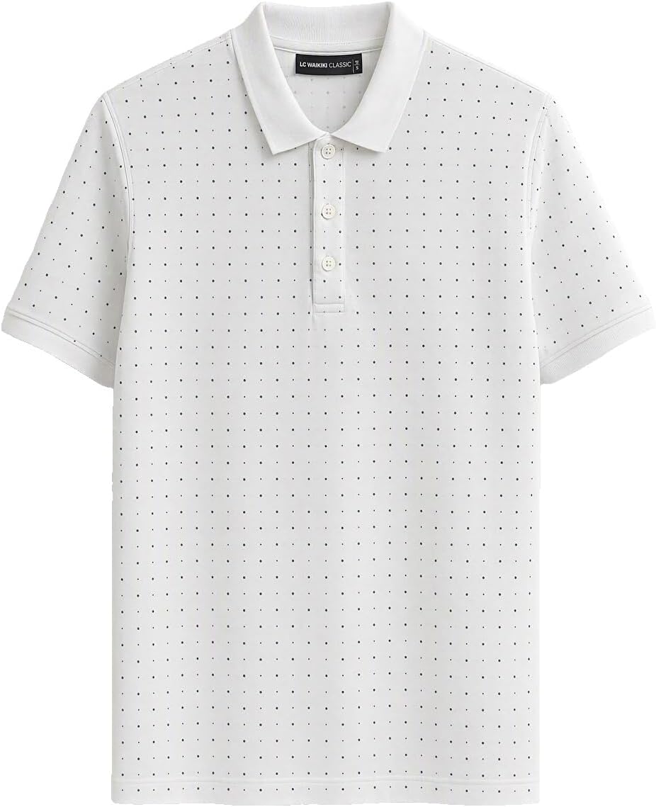 سعر ومواصفات LC WAIKIKI Polo Collar Men'S T-Shirt M White (B0HKSZH38B) على Amazon EG