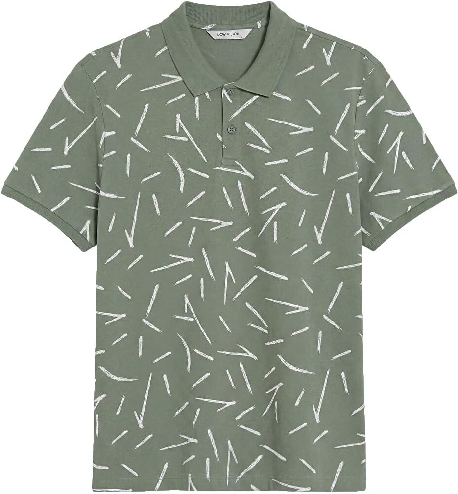 سعر ومواصفات LC WAIKIKI Polo Collar Patterned Pique Men'S T-Shirt M Green (B0HKSYD9JB) على Amazon EG