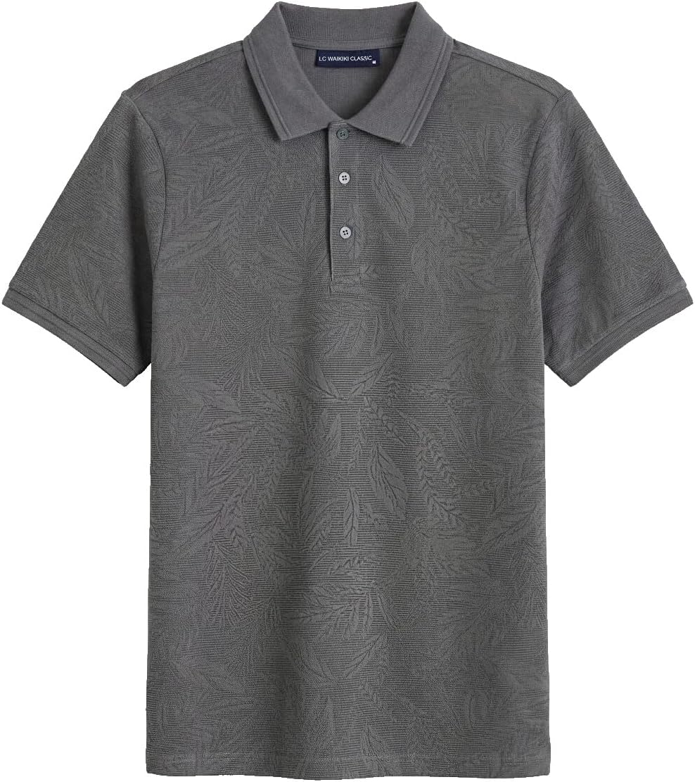 سعر ومواصفات LC WAIKIKI Polo Collar Patterned Pique Men'S T-Shirt Xl Anthracite (B0HKT4WR46) على Amazon EG