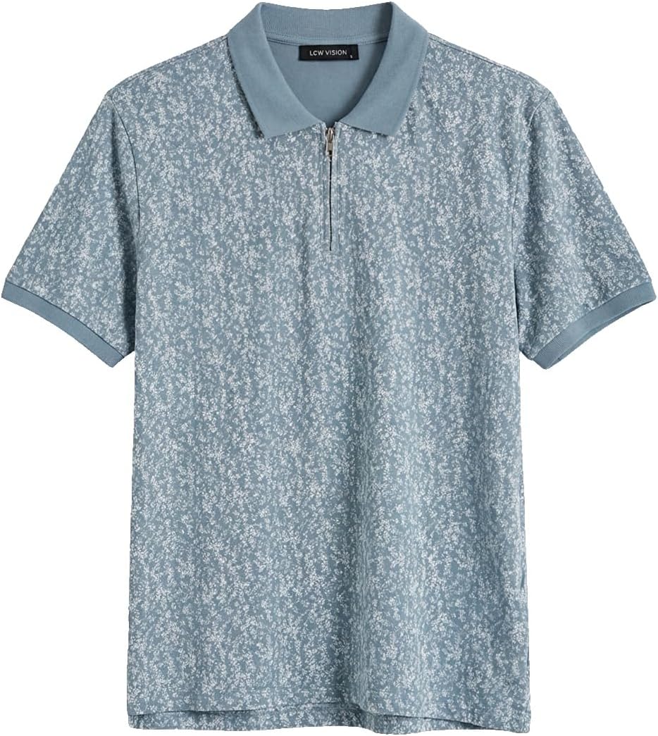 سعر ومواصفات LC WAIKIKI Polo Collar Patterned Pique Men'S T-Shirt S6BM72Z8-J0M (B0HKT5WY12) على Amazon EG