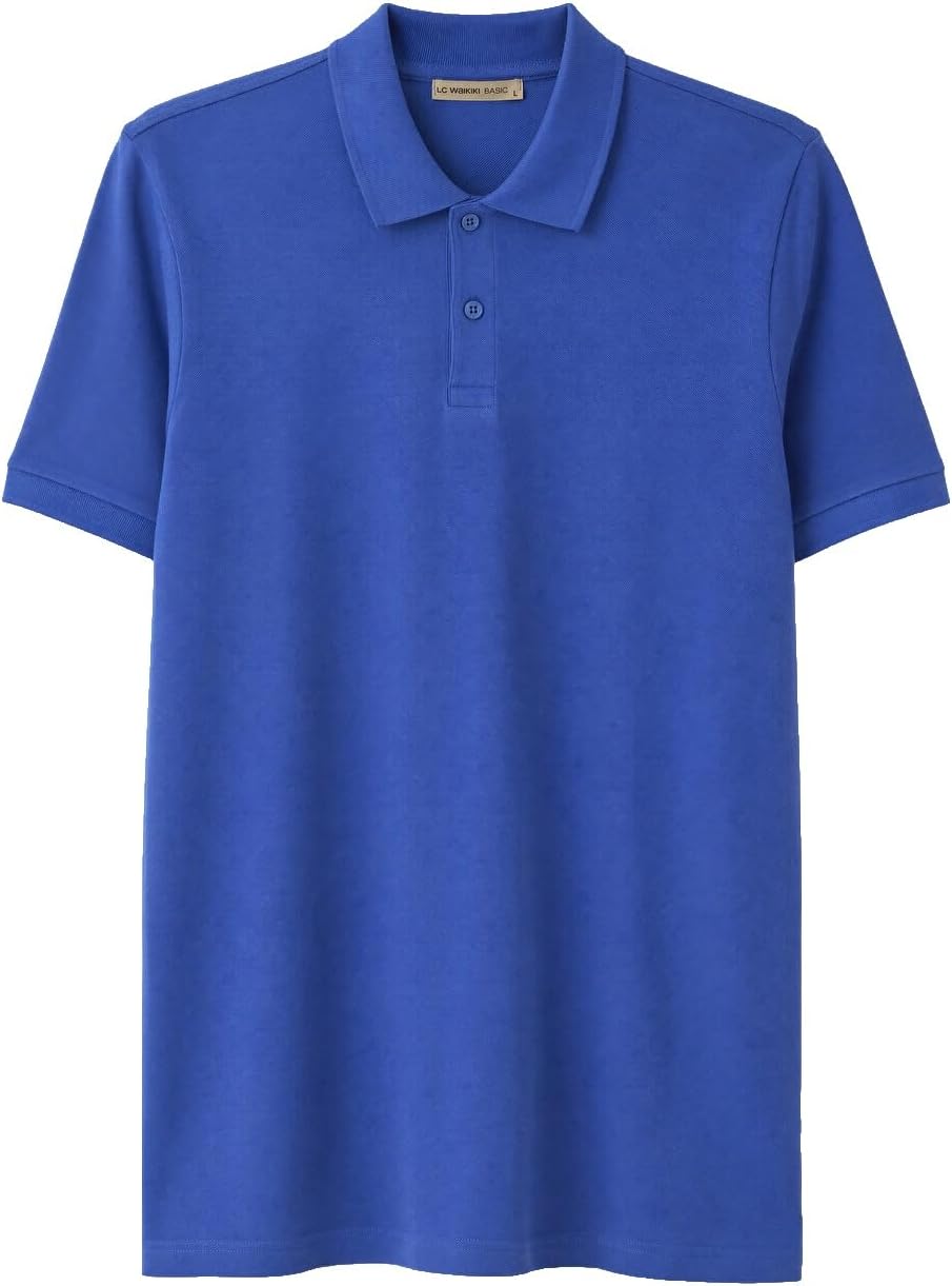 سعر ومواصفات LC WAIKIKI Polo Collar Pique Men'S T-Shirt L Indigo (B0HKSS1K7T) على Amazon EG