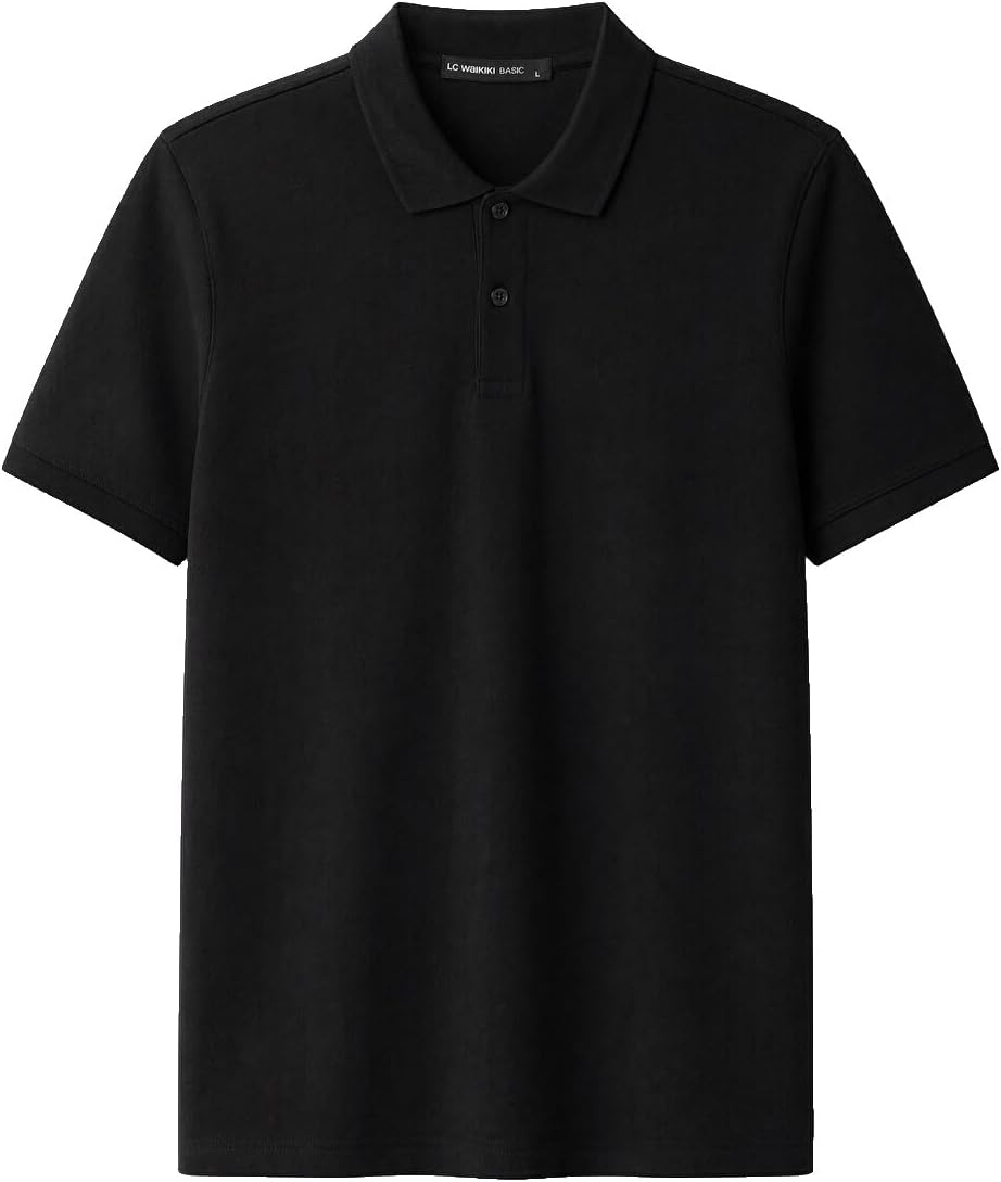 سعر ومواصفات LC WAIKIKI Polo Collar Pique Men'S T-Shirt S Black W67883Z8-CVL-S-8685004383612 (B0HKSZC75L) على Amazon EG