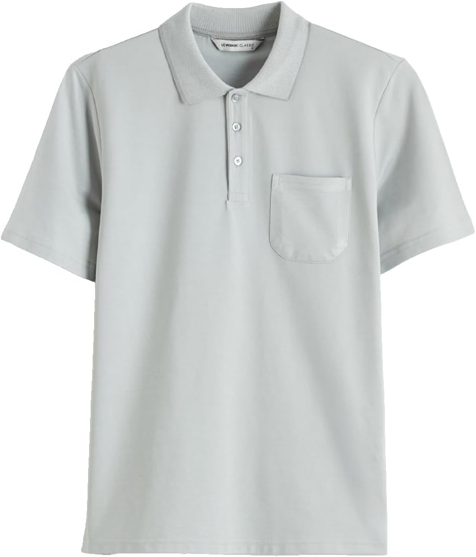 سعر ومواصفات LC WAIKIKI Polo Collar Pique Men'S T-Shirt S Grey S6EJ69Z8-MKJ-S-8684999703627 (B0HKT479MX) على Amazon EG