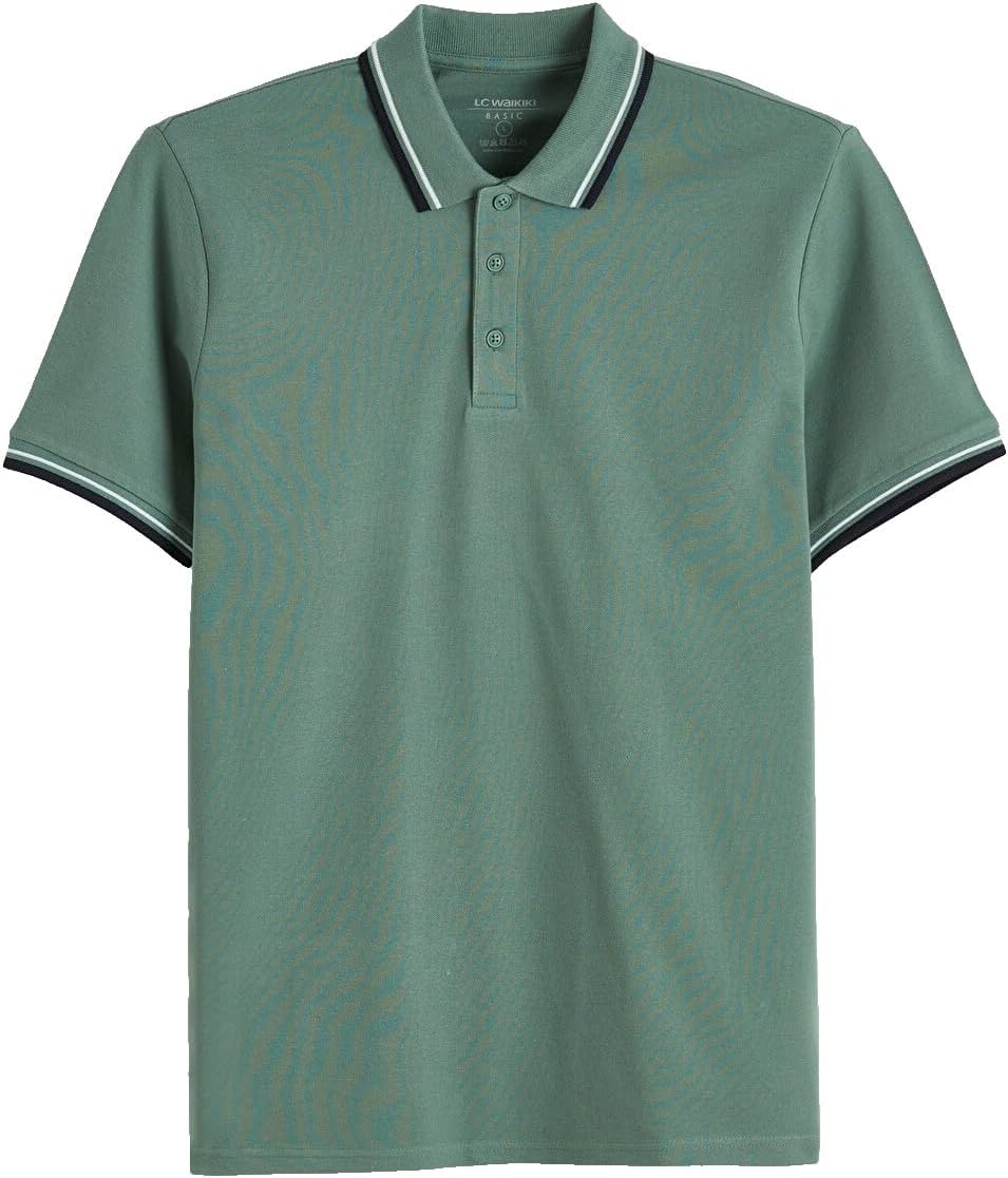 سعر ومواصفات LC WAIKIKI Polo Collar Pique Men'S T-Shirt Xxl Green S61363Z8-Z3Z-2XL-8684999830187 (B0HKT4LQ8Z) على Amazon EG