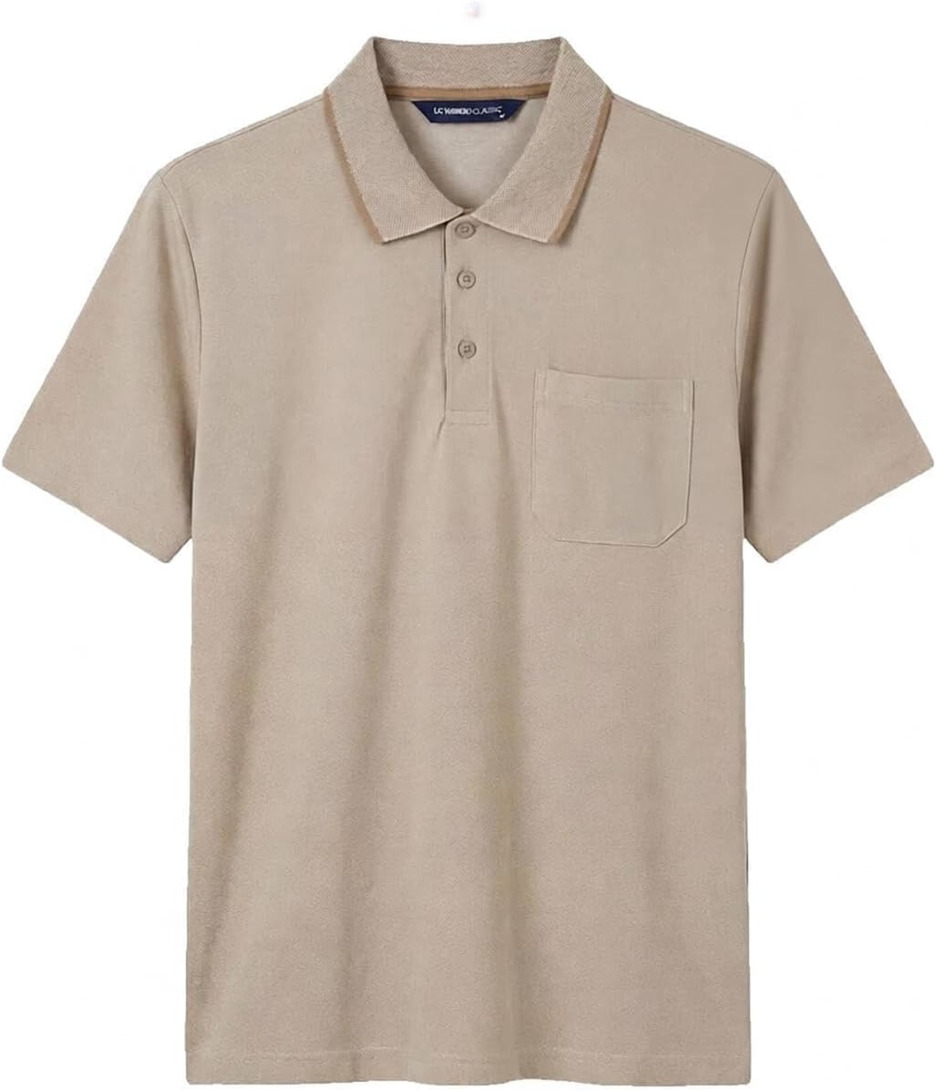 سعر ومواصفات LC WAIKIKI Polo Collar Pique Men'S T-Shirt M Beige S6EJ69Z8-MHK-M-8684999845457 (B0HKT61NTC) على Amazon EG