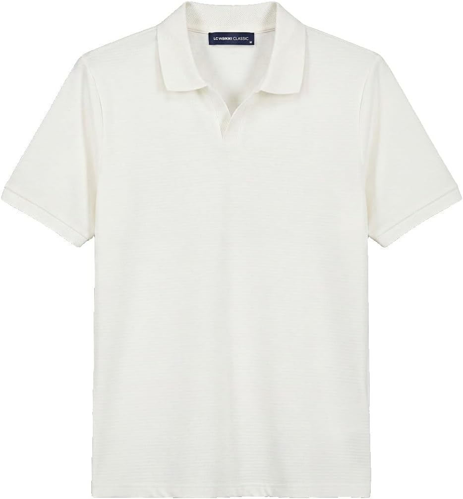 سعر ومواصفات LC WAIKIKI Polo Collar Textured Men'S T-Shirt 2Xl White S6EJ45Z8-R9J-2XL-8685003082141 (B0HKTL5TDQ) على Amazon EG