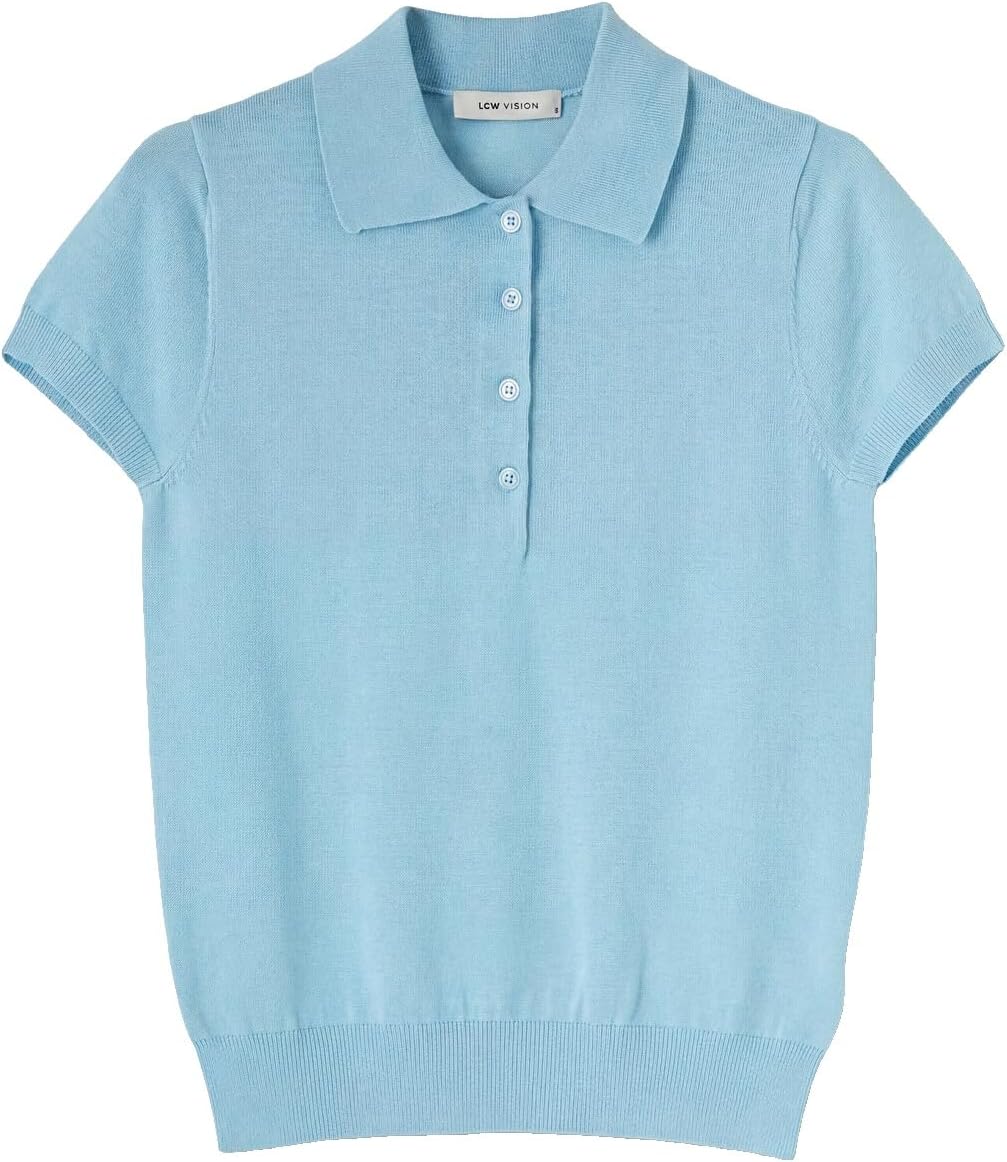 سعر ومواصفات LC WAIKIKI Polo Collar Women'S Knitwear Sweater S Blue (B0HKT5FKV2) على Amazon EG