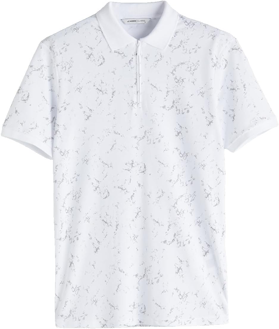 سعر ومواصفات LC WAIKIKI Polo Neck Patterned Pique Men'S T-Shirt S White (B0HKT6B7WF) على Amazon EG
