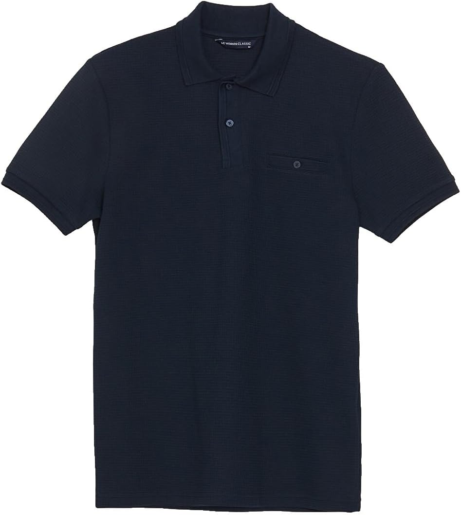 سعر ومواصفات LC WAIKIKI Polo Neck Short Sleeve Men'S T-Shirt M Navy (B0HKT2VNM4) على Amazon EG