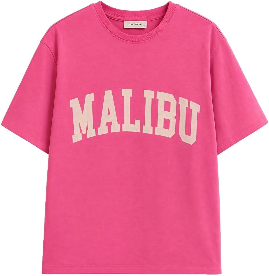 سعر ومواصفات LC WAIKIKI Printed%100 Cotton Oversize Women'S T-Shirt Xxxl Pink (B0HKT85H6H) على Amazon EG