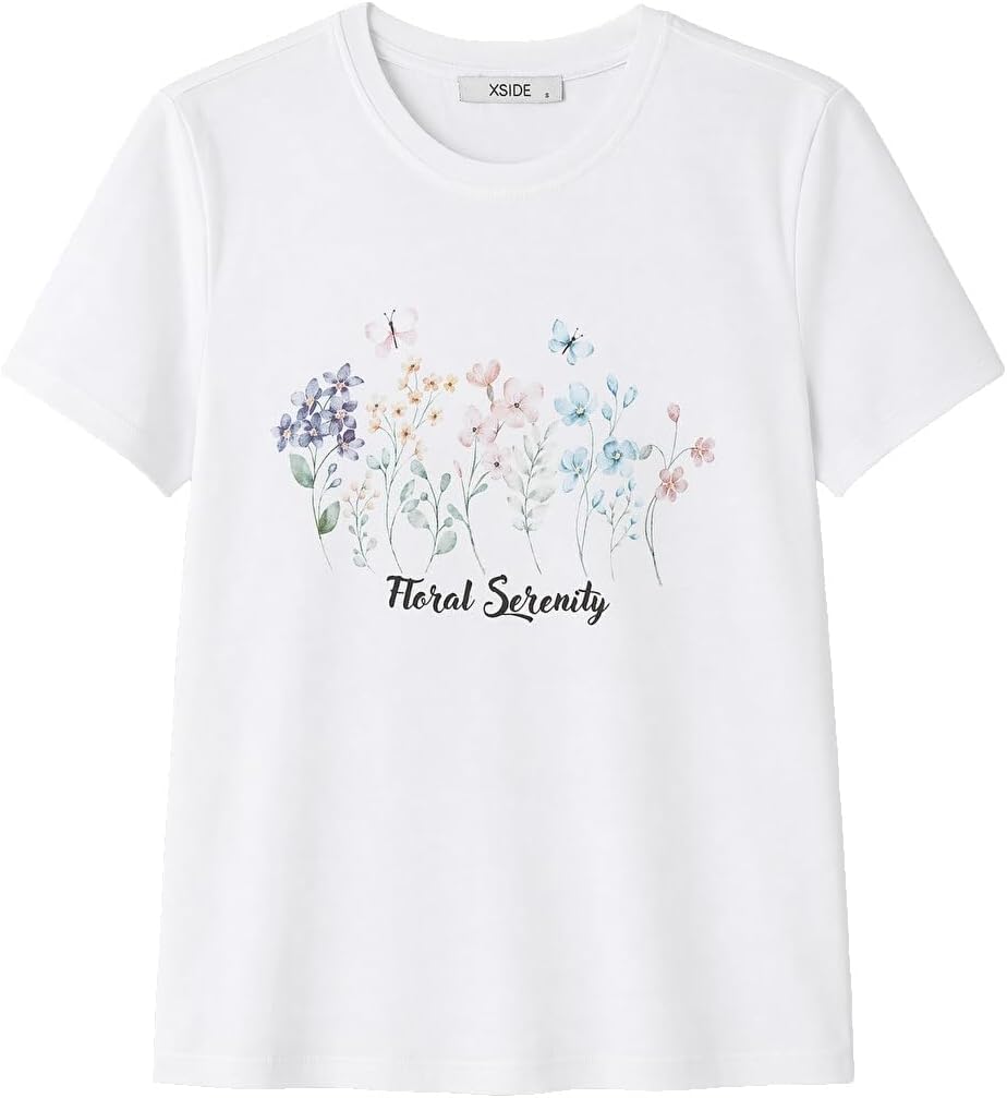 سعر ومواصفات LC WAIKIKI Printed%100 Cotton Women'S T-Shirt M White W6FG23Z8-Q6K-M-8685007197629 (B0HKT2VMRH) على Amazon EG