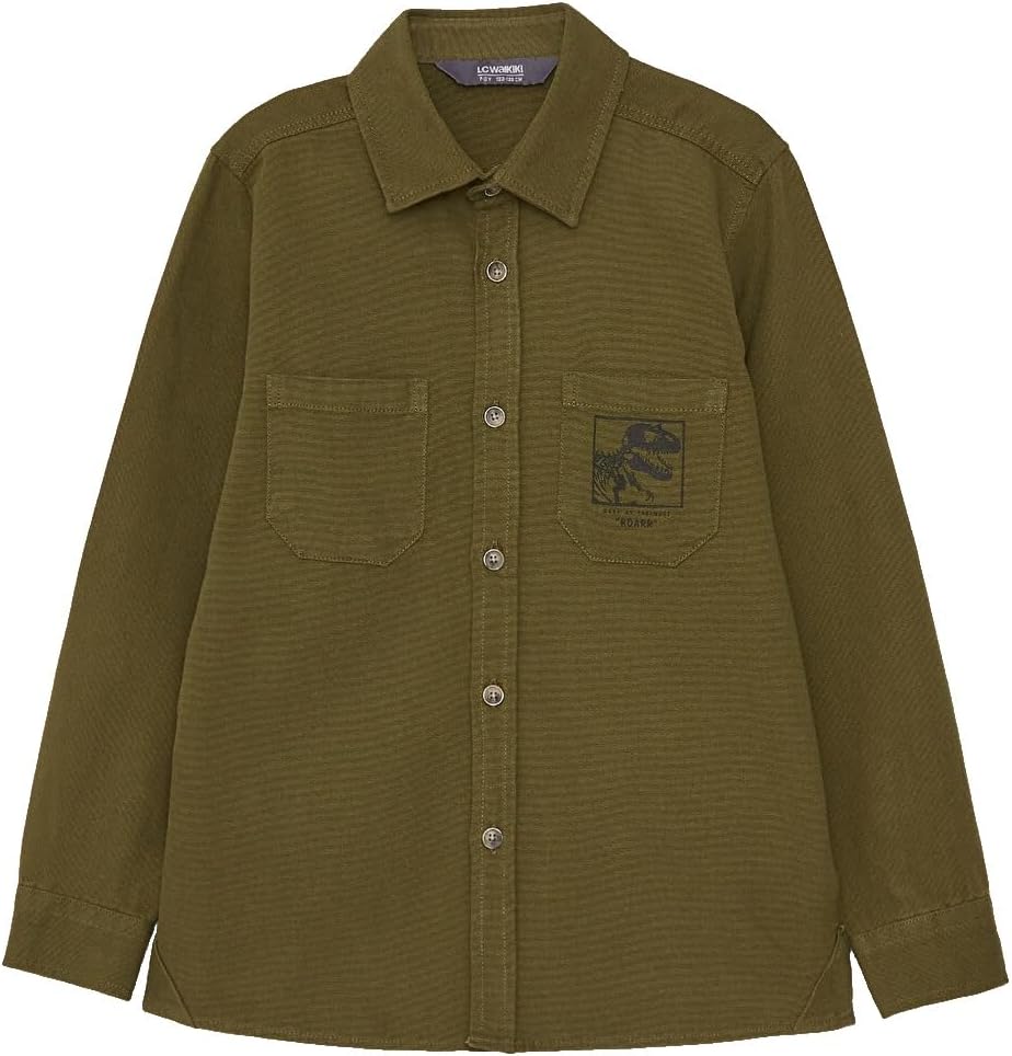 سعر ومواصفات LC WAIKIKI Printed Long Sleeve Boys' Shirt 7-8 Years Green (B0HKSZL19B) على Amazon EG
