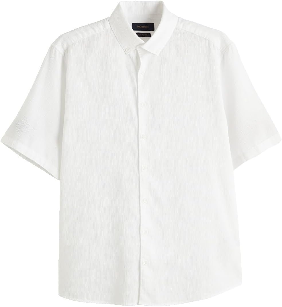 سعر ومواصفات LC WAIKIKI Regular Fit Crinkle Men'S Basic Shirt Xl White (B0HKTC5BR8) على Amazon EG