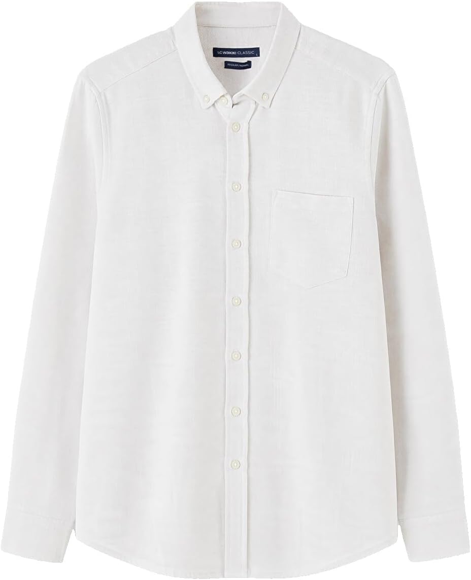 سعر ومواصفات LC WAIKIKI Regular Fit Dobby Men's Shirt (B0HJWKB9K6) على Amazon EG