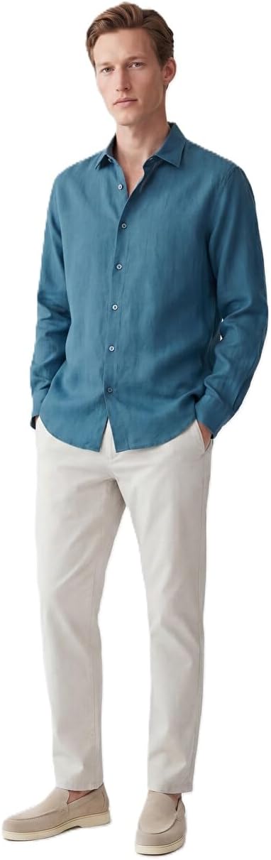 سعر ومواصفات LC WAIKIKI Regular Fit Linen Blend Men's Shirt (B0HJW2J7JT) على Amazon EG