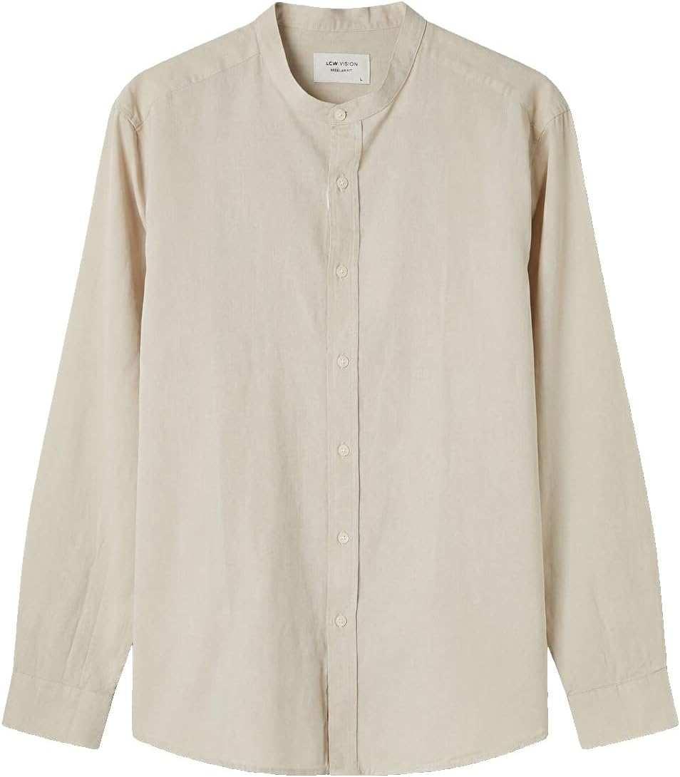 سعر ومواصفات LC WAIKIKI Regular Fit Linen Blend Men's Shirt (B0HJWF8RGH) على Amazon EG