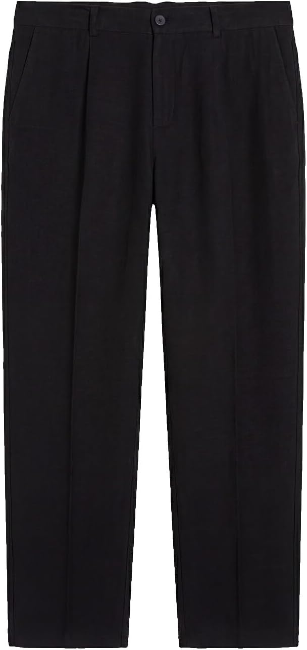 سعر ومواصفات LC WAIKIKI Regular Fit Linen Blend Men'S Pleated Trousers 30 Black (B0HKTHJ7V1) على Amazon EG