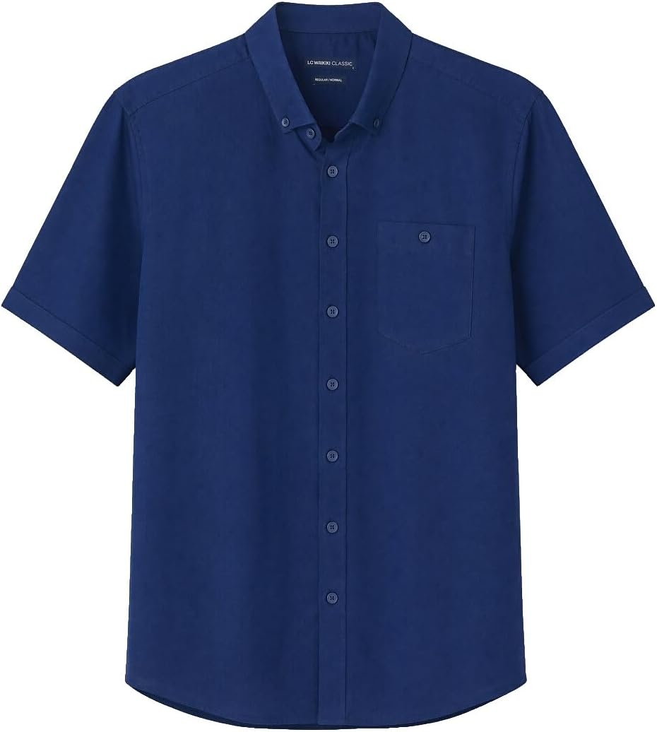 سعر ومواصفات LC WAIKIKI Regular Fit Linen Blend Men'S Shirt S61850Z8-HPN (B0HKTLS16P) على Amazon EG