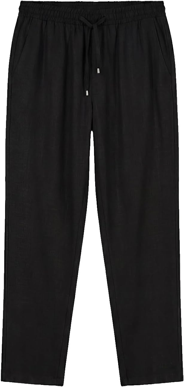 سعر ومواصفات LC WAIKIKI Regular Fit Linen Blend Men'S Trousers 28 Black (B0HKTM9BFY) على Amazon EG