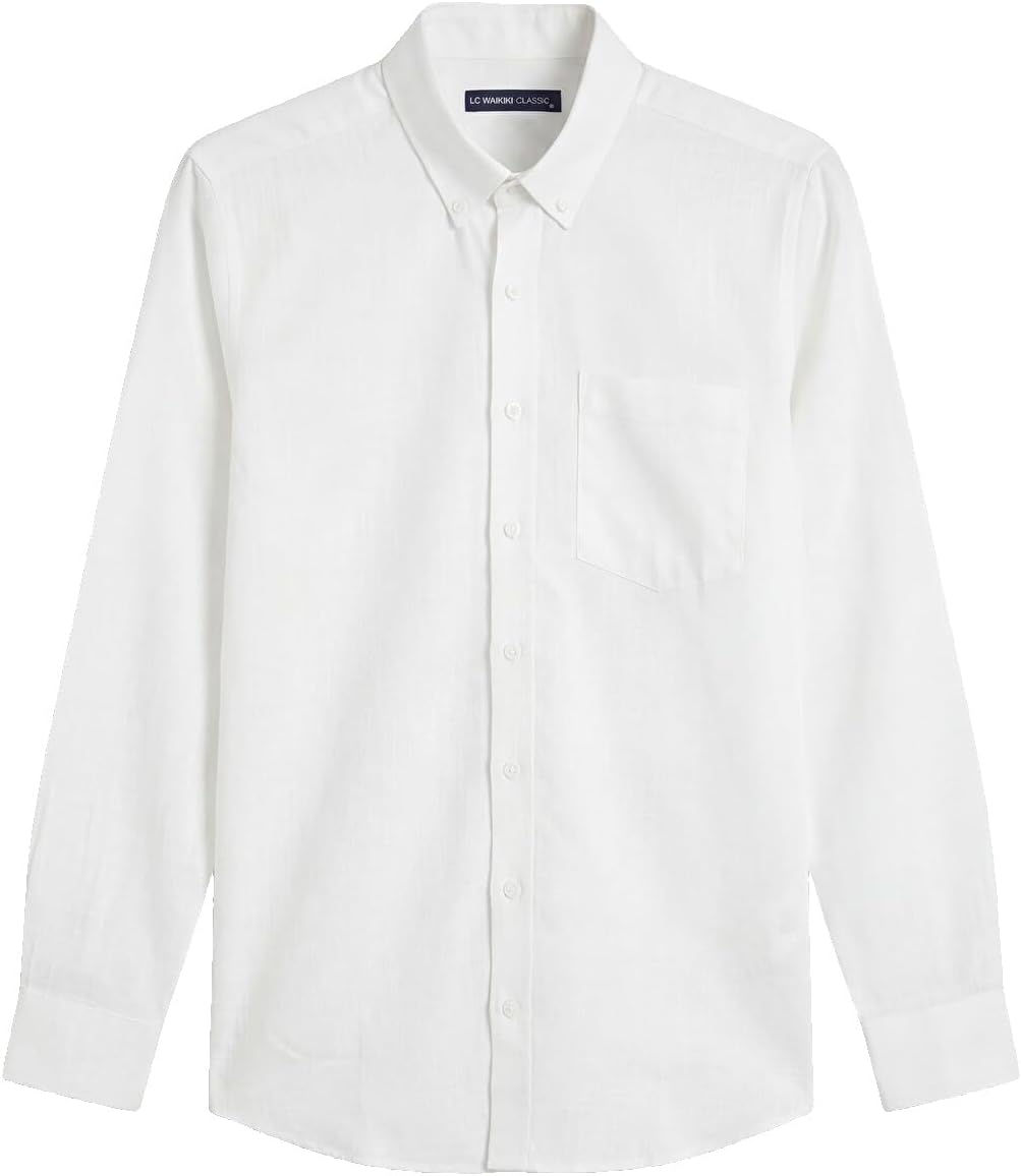 سعر ومواصفات LC WAIKIKI Regular Fit Linen Look Men'S Shirt M White (B0HKTDTBDX) على Amazon EG